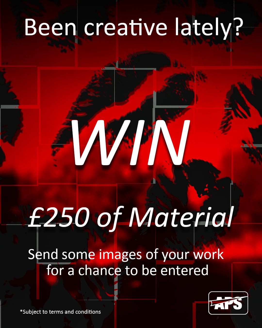 Win £250 of materials from All Print Supplies - competition to send APS images of your best work for entry!