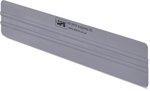 12inch long grey bribbed vinyl applicator squeegee for applying self-adhesive films.
