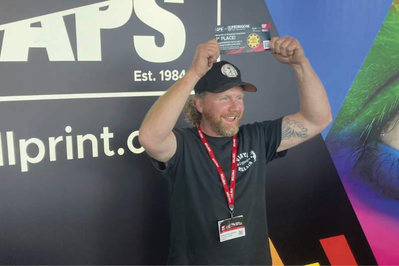 1st place winner in the APS wing mirror wrapping contest at Wrapfest on Thursday 3rd October 2024.