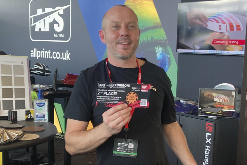 2nd place winner in the APS wing mirror wrapping contest at Wrapfest on Thursday 3rd October 2024.