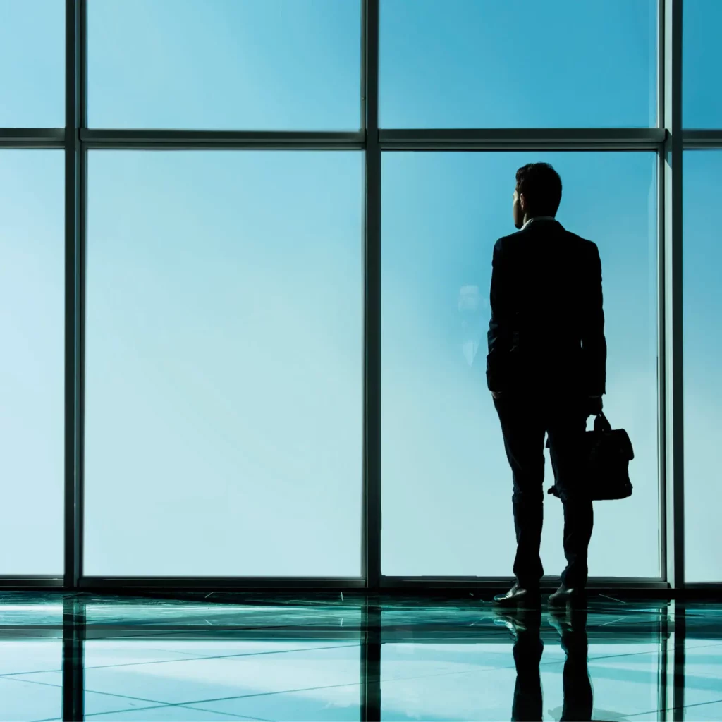 Avery Dennison DR Grey 15i solar energy rejection window glazing lamination film is protecting this skyscraper's building interior and it's occupants from harmful UV rays and the damaging effects of the sun that high-rise city buildings are especially exposed to during daylight hours.