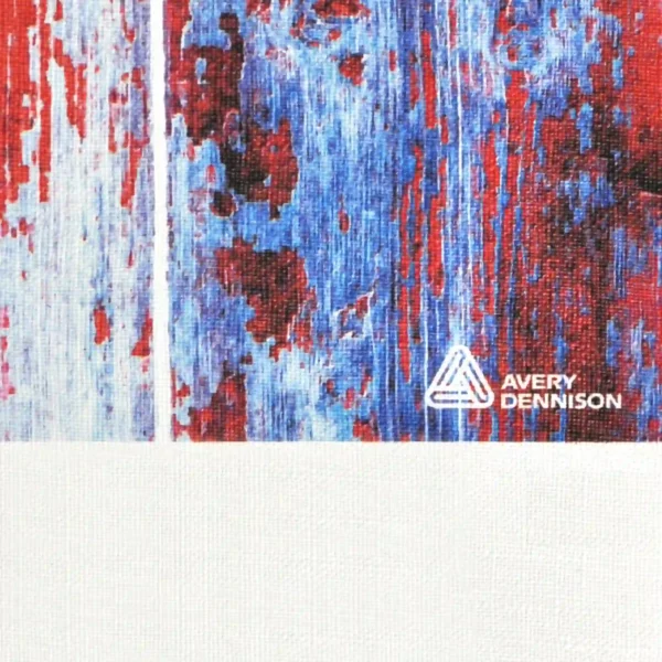 Close-up of Avery Dennison MPI 8726 Canvas textured printed wall covering, highlighting the embossed vinyl pattern and high-resolution print quality for sophisticated interior design applications.