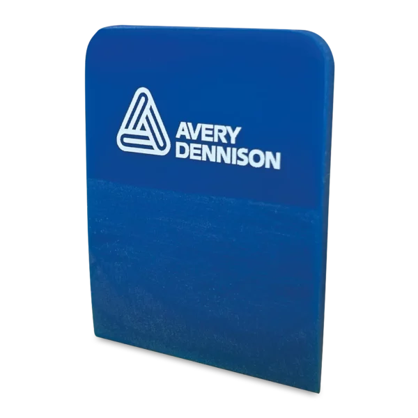 Avery Dennison PPF small blue rigid squeegee for installing Paint Protection Films.