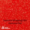 Avery Supreme Wrap Film Diamond Red colour chip, showing a close-up of the heavy metallic flaked glitter effect that forms part of the speciality colours offered by all of the self-adhesive wrapping vinyls in the Diamond Line range of colours.