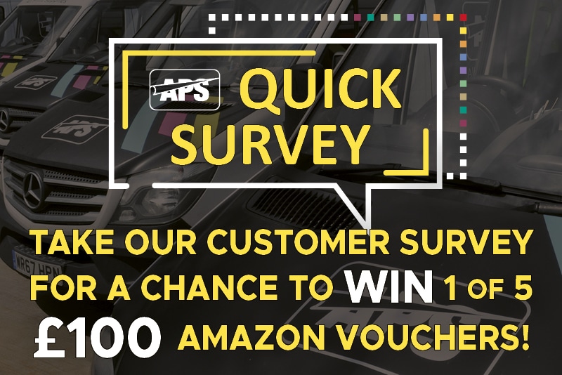 Click this link to complete our quick customer survey for your chance to win 1 of the 5 x £100 Amazon vouchers!