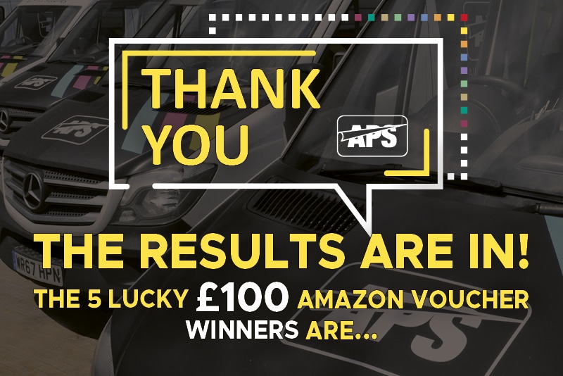 Thank you for your Customer Survey responses - the winners of the prize draw are...