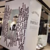 Mactac JT 8500 WM-RT white matt digital print vinyl with removable adhesive has been printed and installed to decorate the retail display units in this famous UK clothing store.