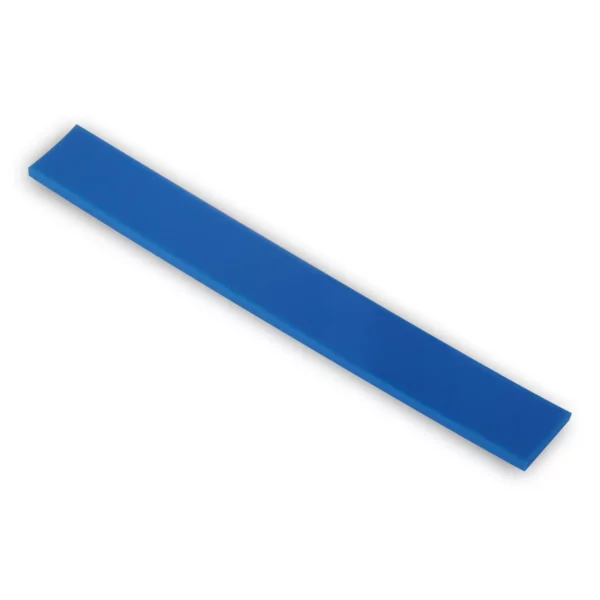 GT118-6 blue rubber refill strip for cleaning windows and applying graphics to glass. For the GT020 Unger snappable window squeegee tool.