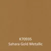 KPMF K70935 Sahara Gold, metallic sign vinyl colour sample.