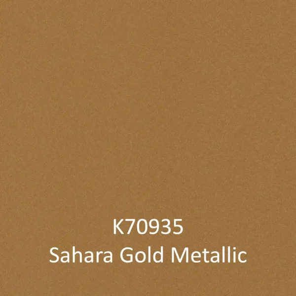 KPMF K70935 Sahara Gold, metallic sign vinyl colour sample.