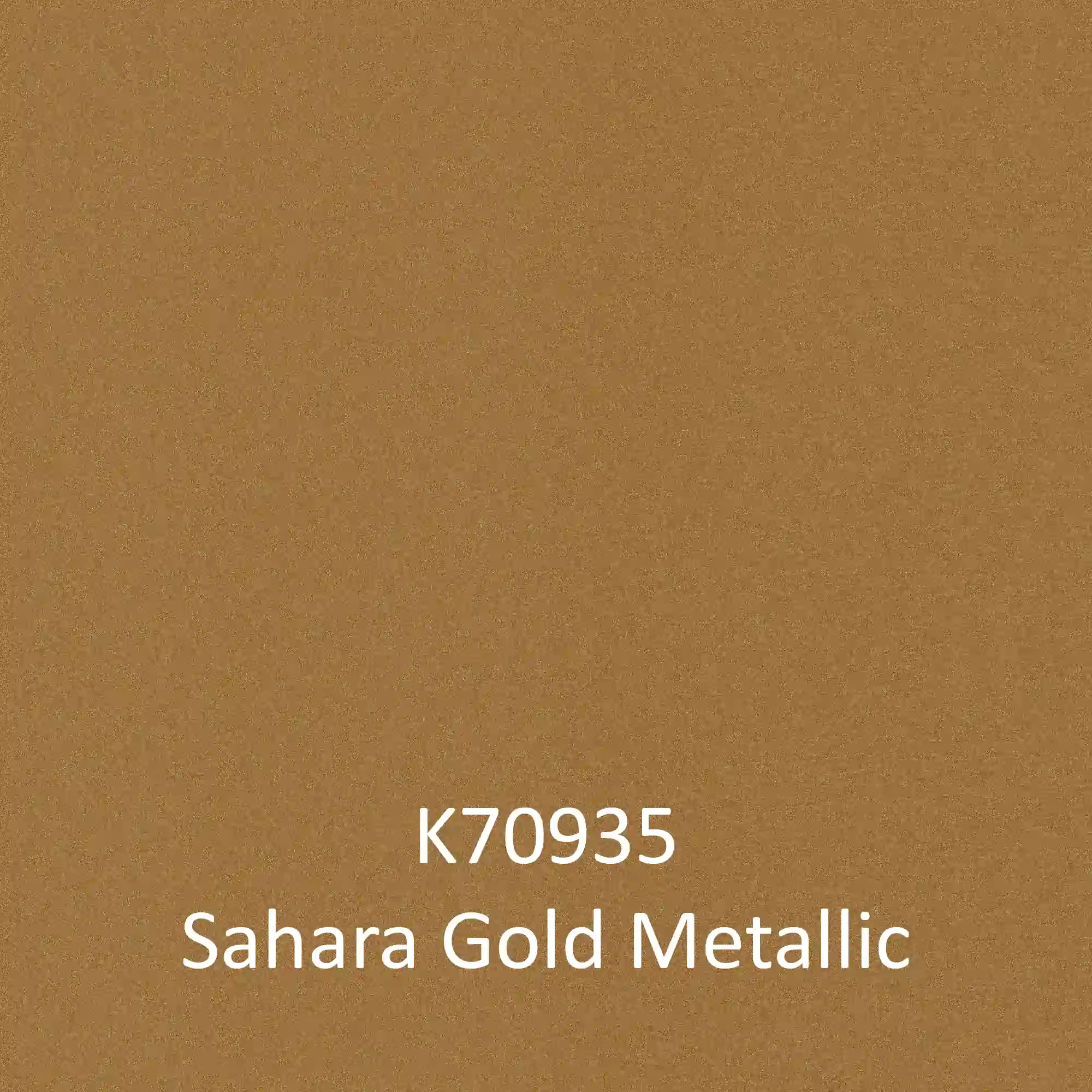 KPMF K70935 Sahara Gold, metallic sign vinyl colour sample.