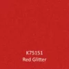 K75151 Red Glitter sample colour / digital colour example of this heavily flaked, glittering metallic red self-adhesive CAD graphics film with it's sparkle finish.