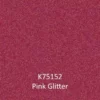 K75152 Pink Glitter self-adhesive graphics vinyl sample colour. A digital example colour to show the glittering, heavily flaked metallic dark pink coloured film and it's sparkling finish.