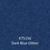 K75156 Dark Blue Glitter sign film sample colour. This self-adhesive signage vinyl for cut-vinyl graphics and for interesting promotional graphics effects show a digitally created example of the sparkle effect of this heavily flaked metallic deep blue coloured film with it's eye-catching glitter finish.