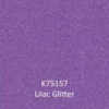 K75157 Lilac Glitter digital example of the colour and finish of this pretty, light purple coloured sparkling self-adhesive graphics films for promotional signage and graphics.