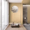 LX BENIF classic wood self-adhesive interior films from the PW range of woodgrain finshes are applied here to decorate various surfaces, including walls and furniture, in this delicate and complimentary coloured design for a Japansese styled tea room.