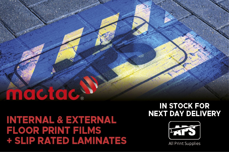 We hold comprehensive stocks of Mactac floor films for a wide choice of internal & external floor graphic applications. A choice of permanent, removable & high tack adhesive options are in stock and ready for next day delivery.