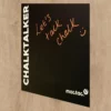 Blackboard chalkboard vinyl, "WallChalker" from Mactac is applied to a wall and used as an idea board / notice board.