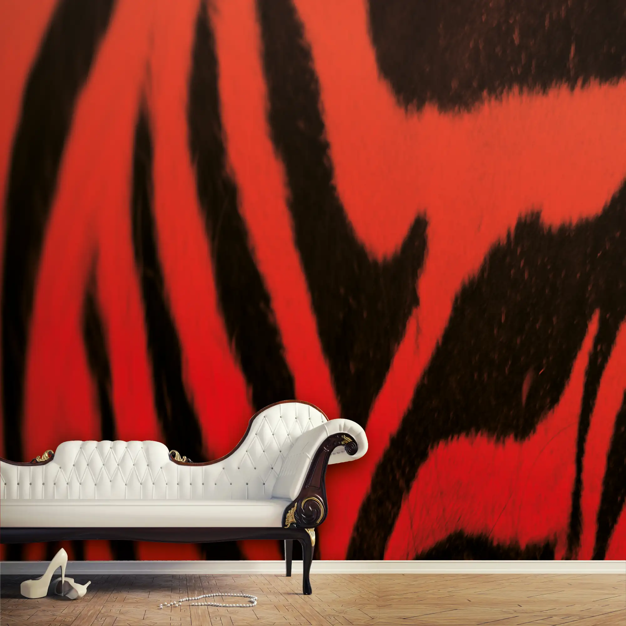 Sihl 2512 Design2Wall pasteable printable wallpaper showcased in a stylish living room interior, offering a seamless wall décor solution for decorators seeking high-quality, customizable wall coverings.