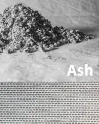 SQUID self-adhesive window textile in 'Ash' base colour, image shows the inspiration behind the finish (a pile of ash) and the colour of the textured textile is shown below.
